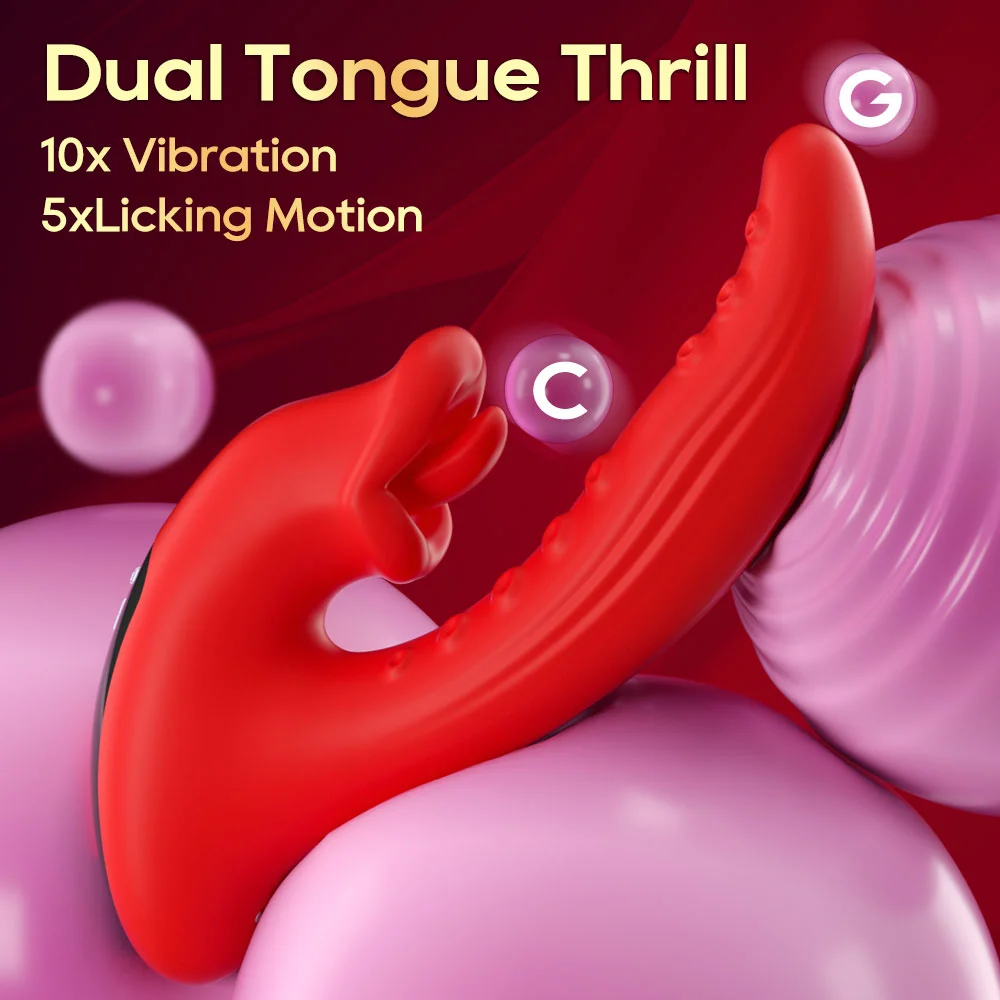 soft tongue vibrator close view detail