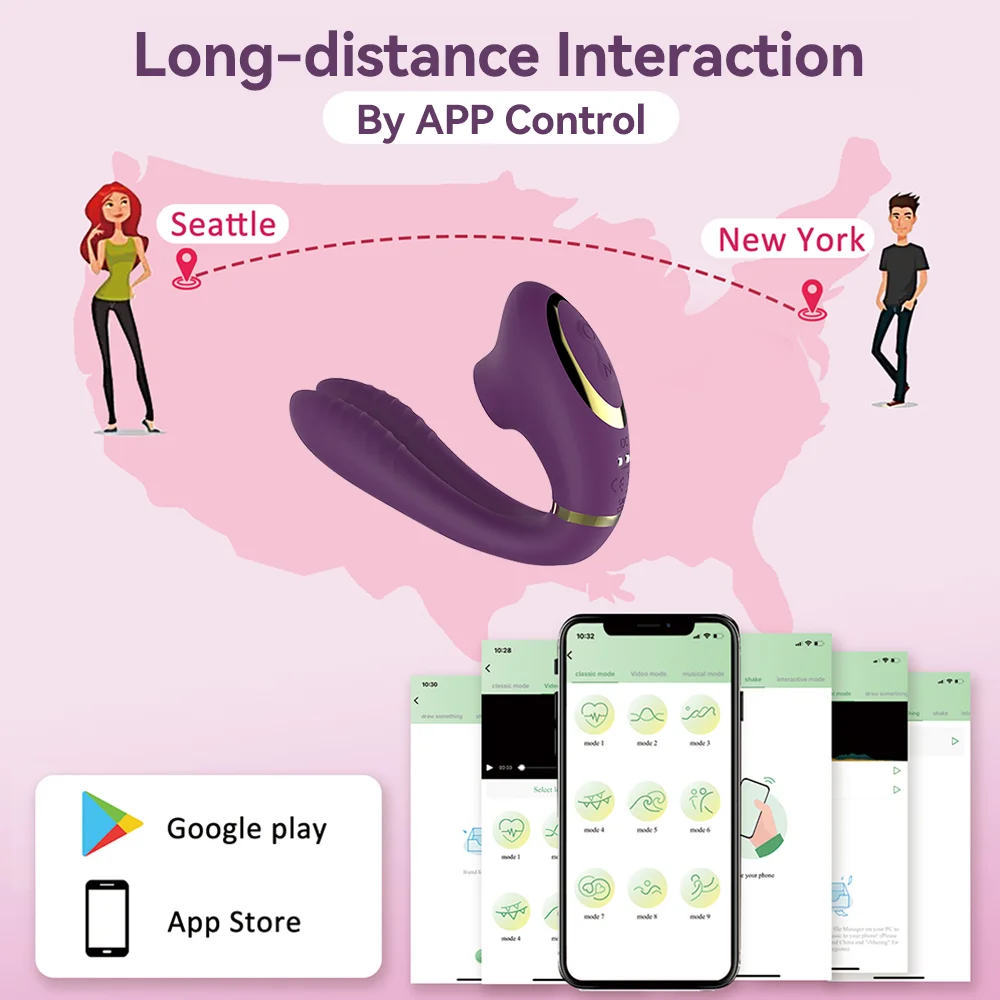 app for long-distance control of vibrator