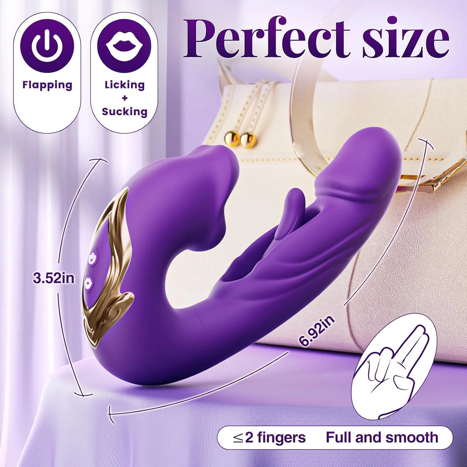 silicone female vibrator texture close up