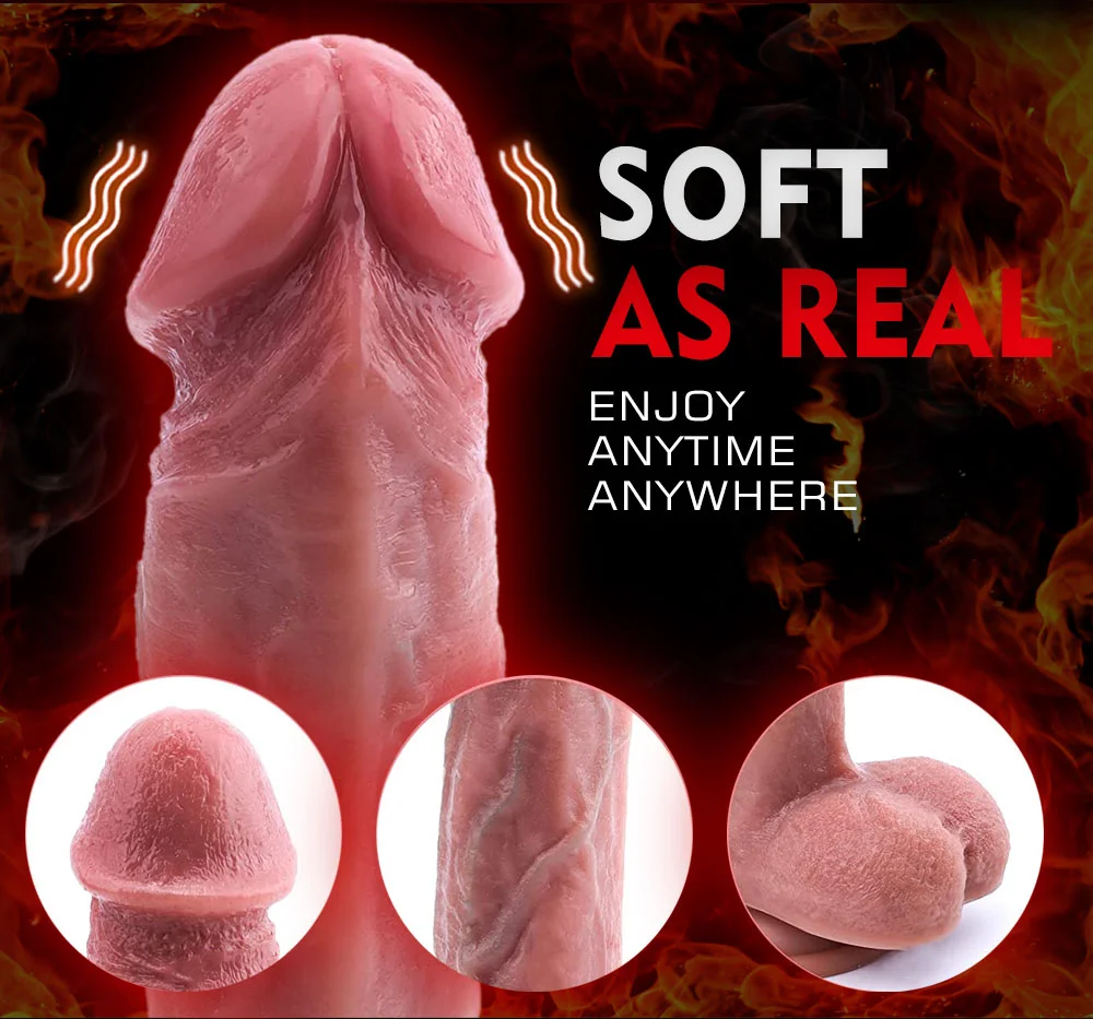 soft silicone realistic vibrator texture