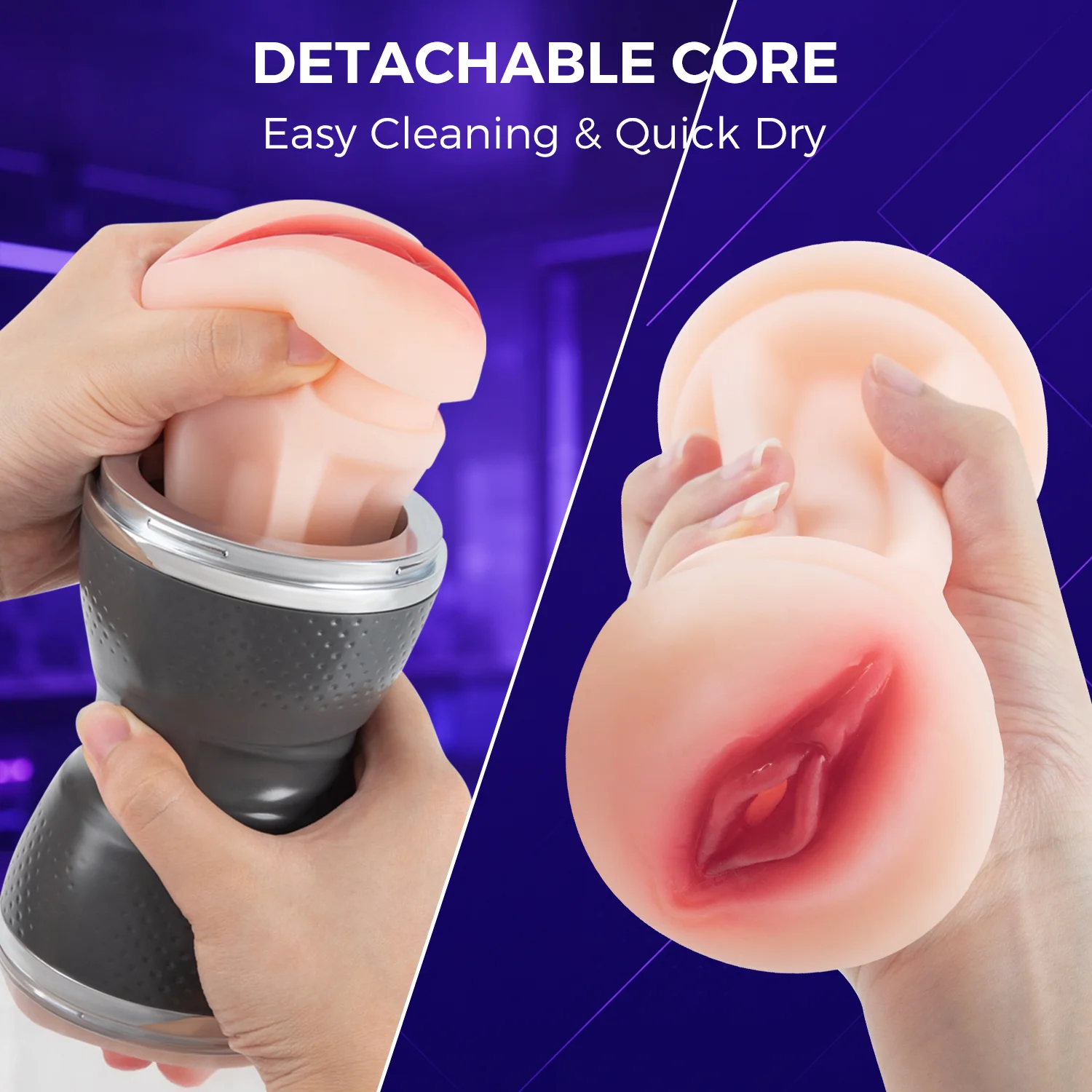 Dual Channel Male Masturbator UAE – Double Entry Sleeve Device