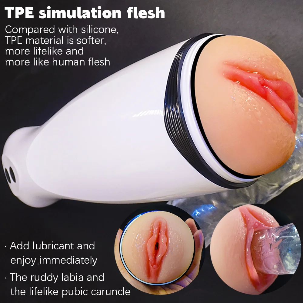male sex toy UAE vibration sleeve realistic feel close view