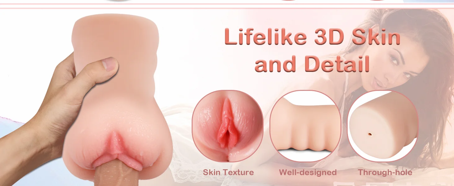 silicone sleeve real feel texture