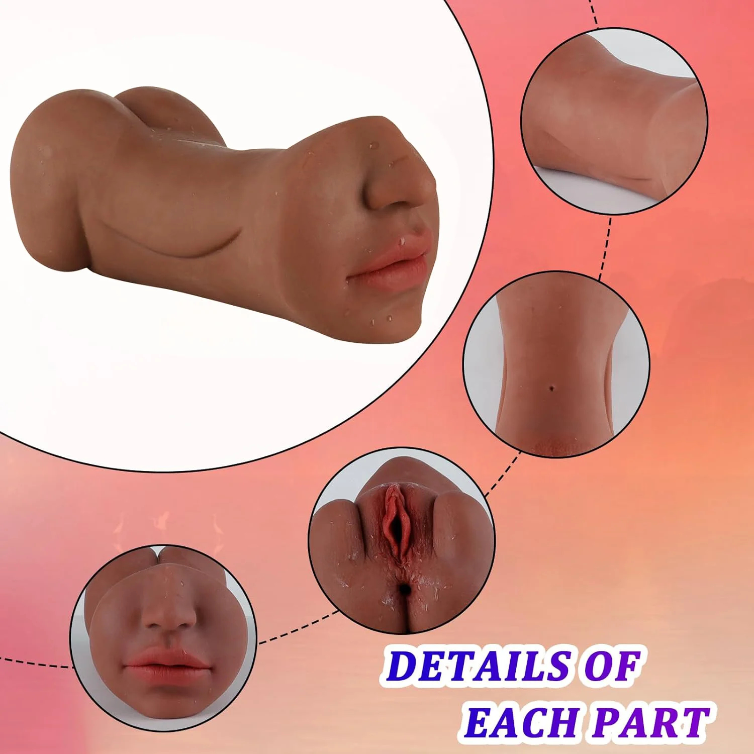 silicone sleeve multi texture detail