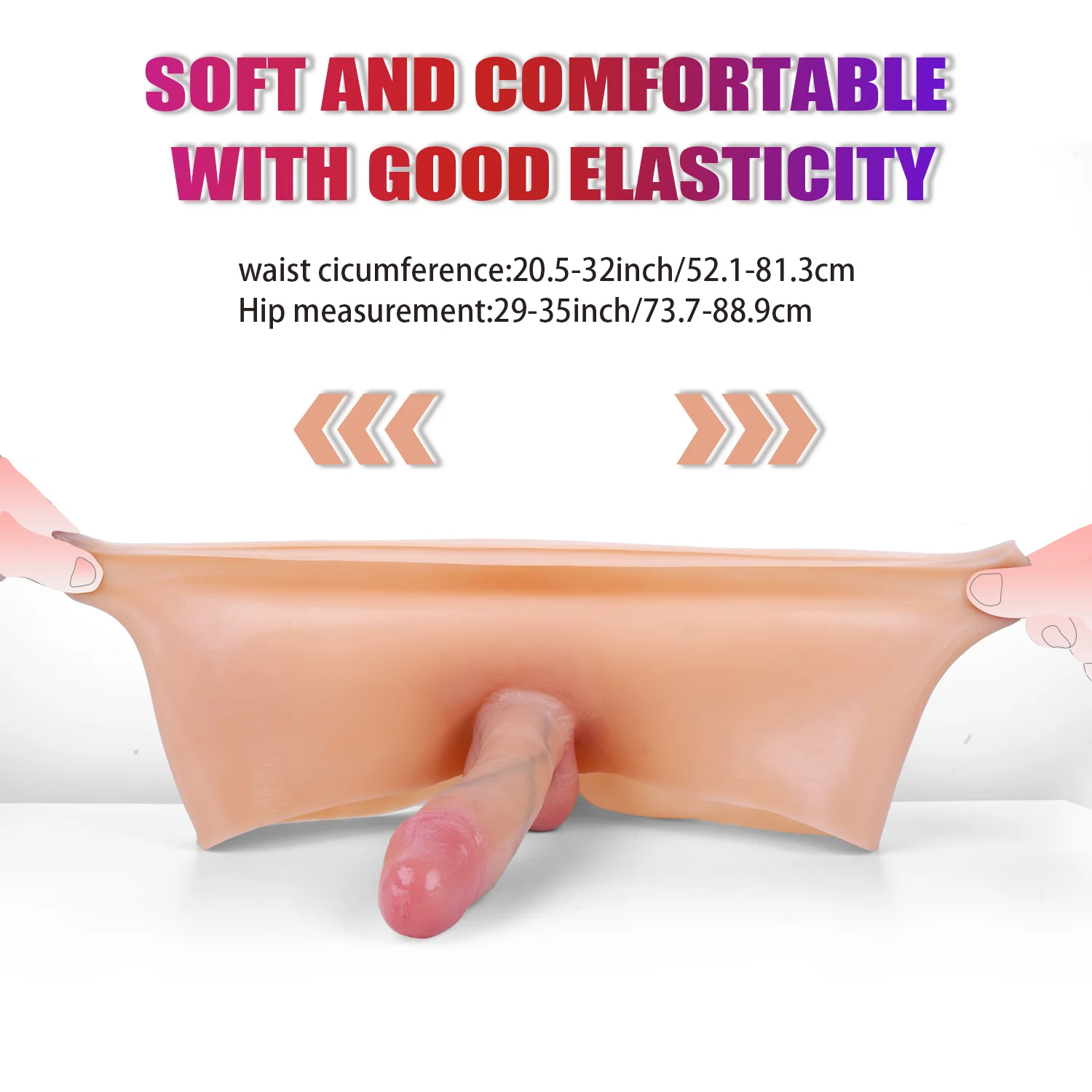 Soft silicone dildos