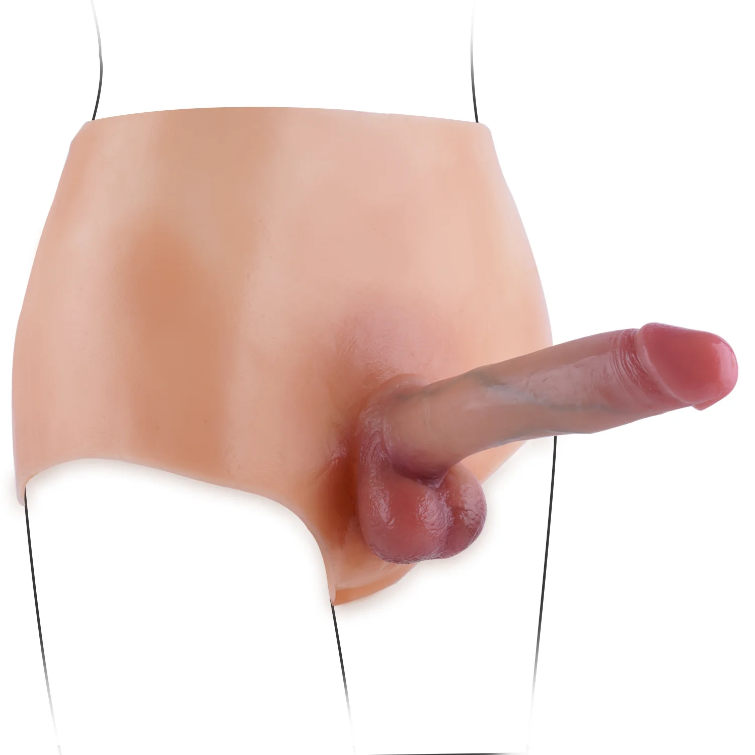 پہننے کے قابل چمڑے کی پتلون Dildo UAE- مضبوط سلیکون کور